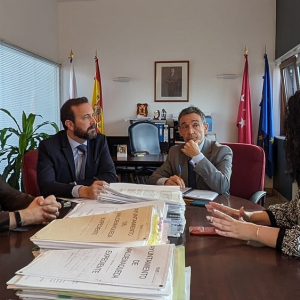 Visita del Viceconsejero de Política y Organización Educativa a Valdemaqueda